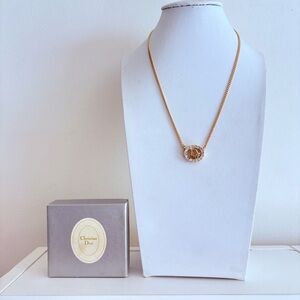 Dior Gold Necklace /w Original Box